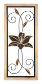 Koman Decorative Panel in Iron and Wood -b- 26x2.5x60 cm