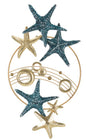 Decorative Iron Panel with Sea Theme 90.8x3.8x50.2 cm