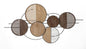 Decorative Iron and Wood Panel Woody 134x4x69.2 cm