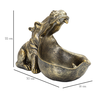 Ippopotamo portaoggetti cm 30x16x22