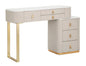 Elegant Bedroom Dressing Table with Faux Marble Top 120x40x75 cm