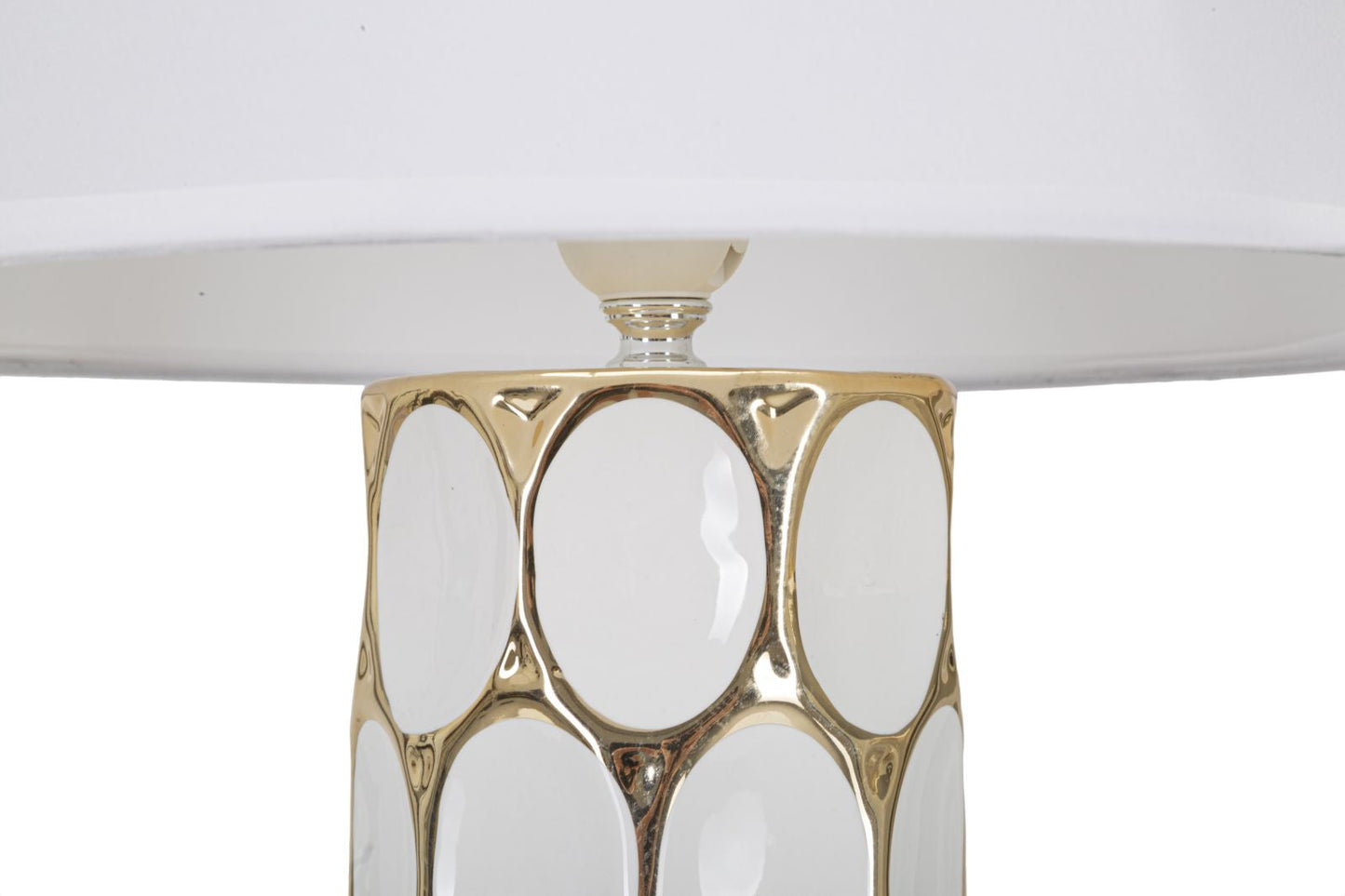 Elegante Tischlampe Glam Carv ø 34,5x56 cm