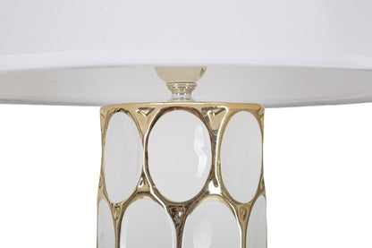 Elegante Tischlampe Glam Carv ø 34,5x56 cm