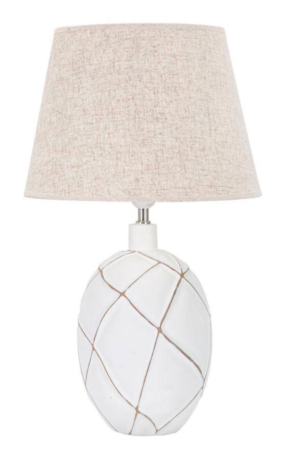 Lampada da tavolo in resina Lines elegante cm ø 35x60