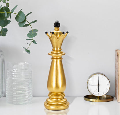 Eleganter Läufer in Gold und Schwarz Ø 12,5 cm, Höhe 38,5 cm