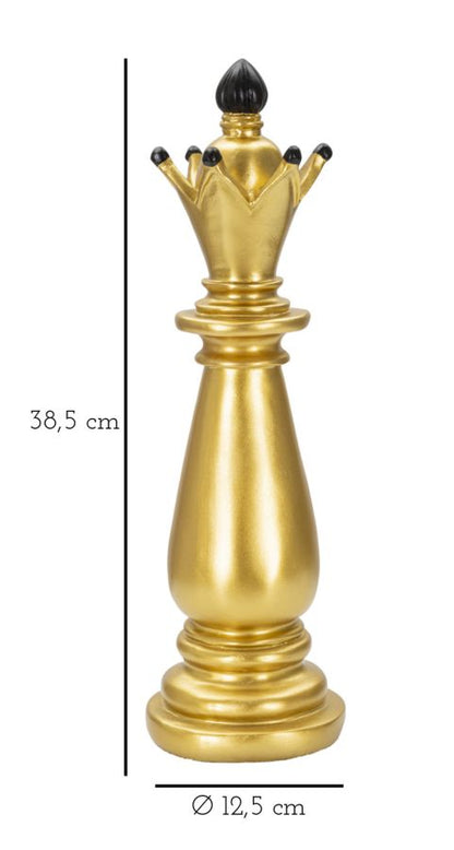 Eleganter Läufer in Gold und Schwarz Ø 12,5 cm, Höhe 38,5 cm