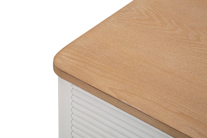Kommode Matera Elegant mit 3 Schubladen und brauner Holzplatte
