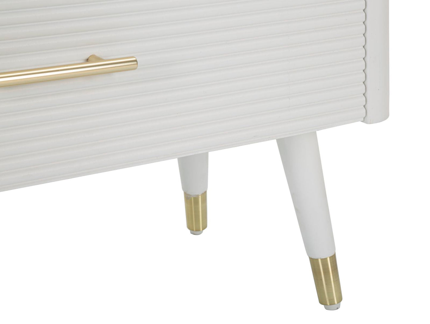 Kommode Matera Elegant mit 3 Schubladen und brauner Holzplatte