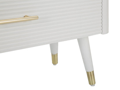 Kommode Matera Elegant mit 3 Schubladen und brauner Holzplatte