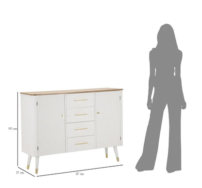 Matera Aufbewahrungsschrank 117x37x90 cm elegant und funktionell