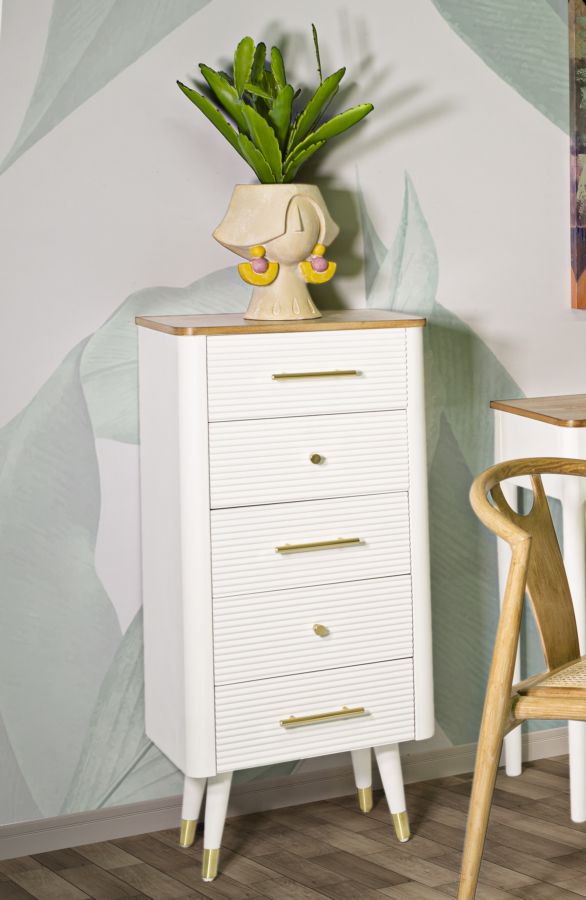Elegante Kommode Matera 45x32x100 cm