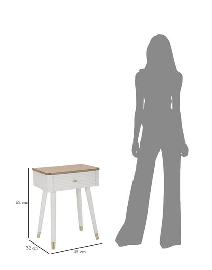 Eleganter Nachttisch Matera 45x32x62 cm