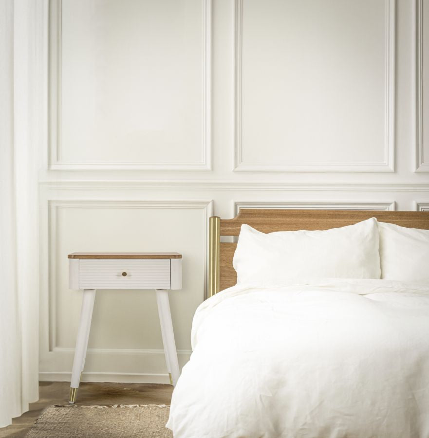 Eleganter Nachttisch Matera 45x32x62 cm