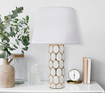 Elegante Tischlampe Glam Carv ø 34,5x56 cm