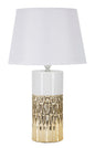 Elegant Glam Table Lamp with White Shade Ø 30x48.5