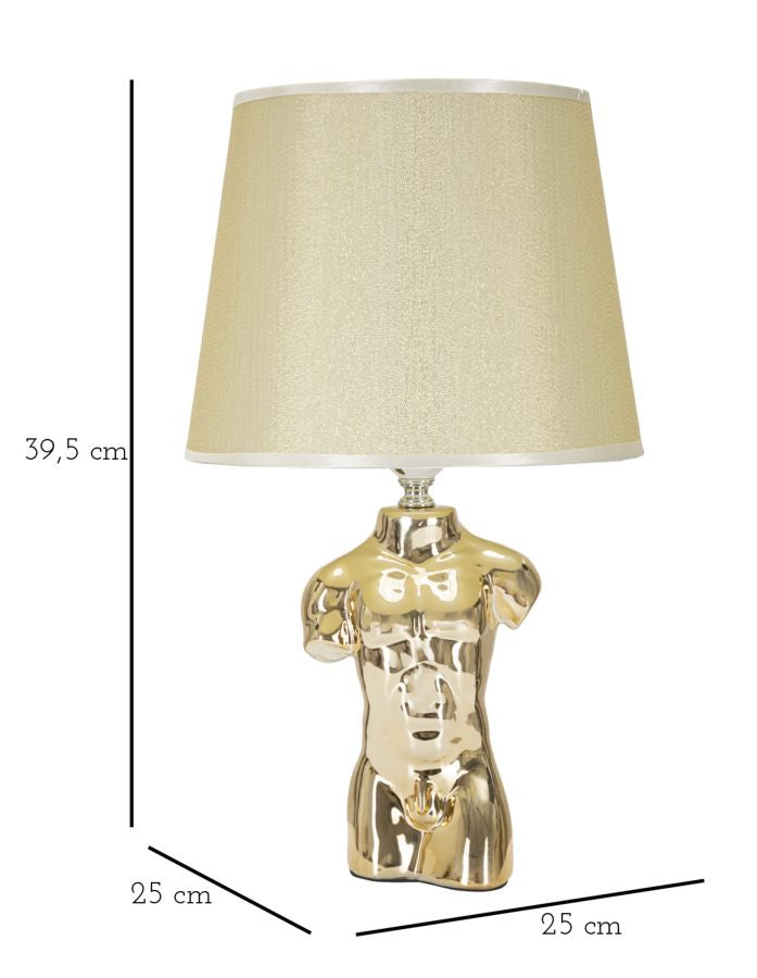 Lampada da Comodino Elegante Uomo cm 25x42,5