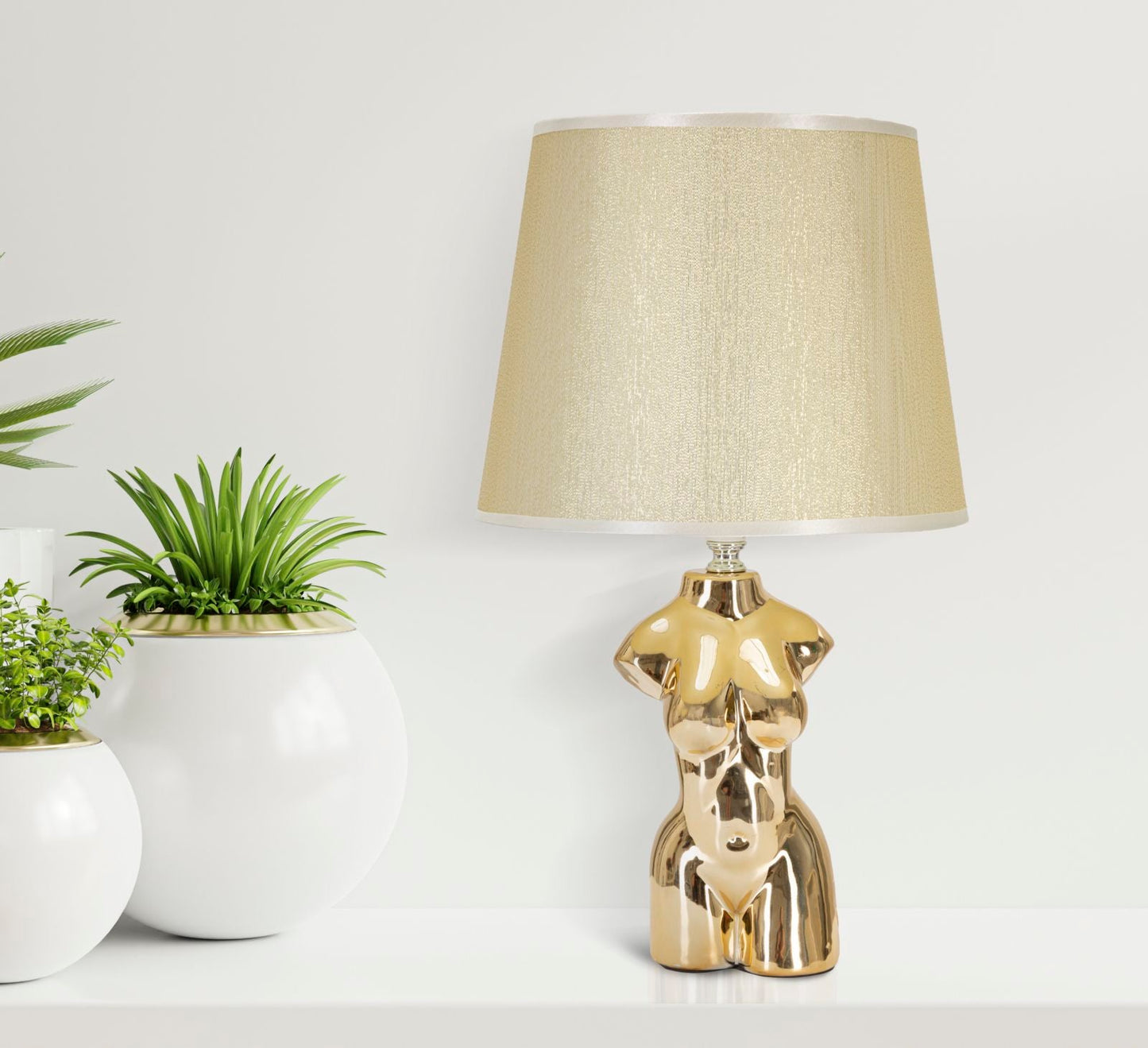 Nachttischlampe Feminine Eleganz cm ø 25x39,5