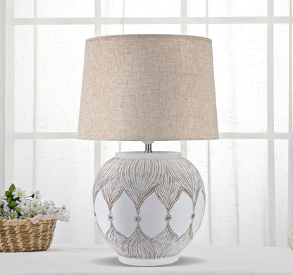 "Atene" Resin Table Lamp, Ø 38 cm, Height 59 cm