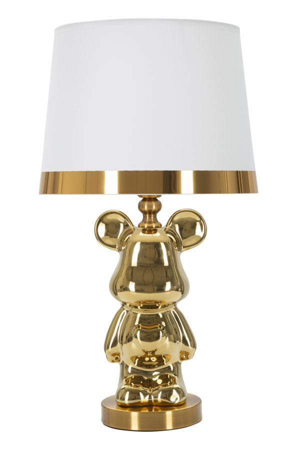 Tischleuchte goldener Teddybär Ø 30x54 cm
