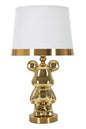 Tischleuchte goldener Teddybär Ø 30x54 cm