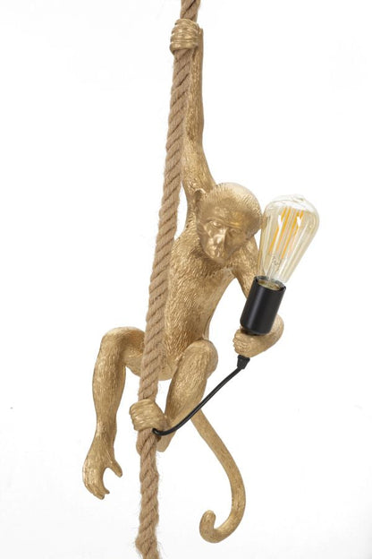 Goldener Affen-Kronleuchter 27x32x60 cm