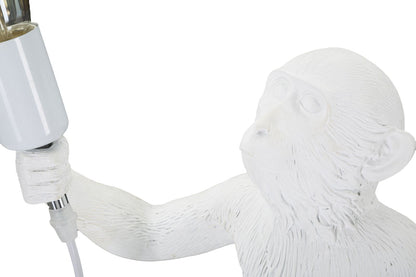 Tischleuchte Monkey aus weißem Harz cm ø 26x34x55
