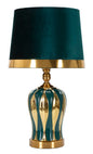 Elegant Blue and Gold Table Lamp ø 30x53 cm