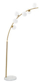 Glamour Arc Floor Lamp with 6 Lights, Height Adjustable 220-246 cm
