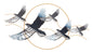 Decorative Iron Panel with Flying Birds 91x7x50 cm