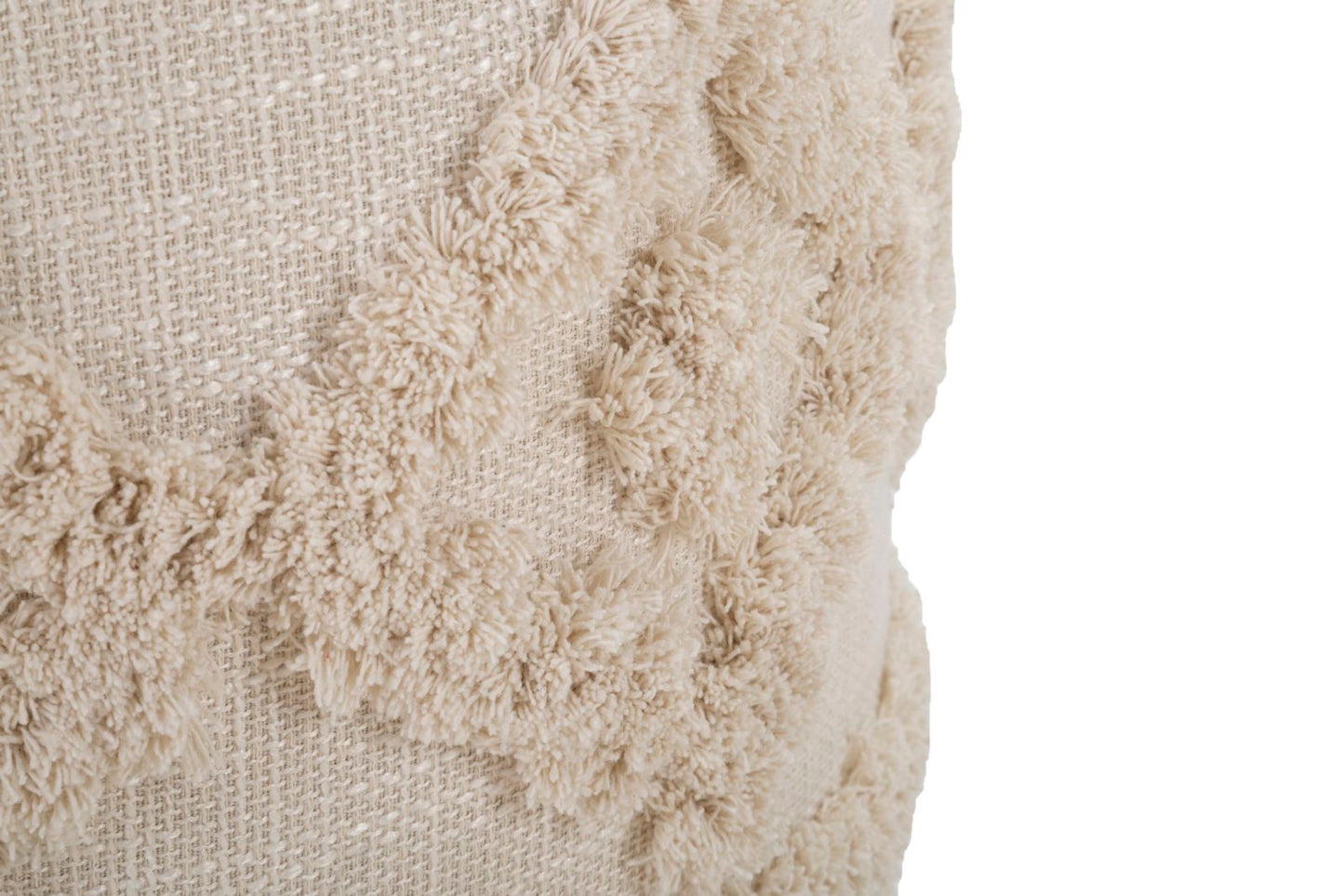 Eleganter Pouf aus Damast Ø 40x40