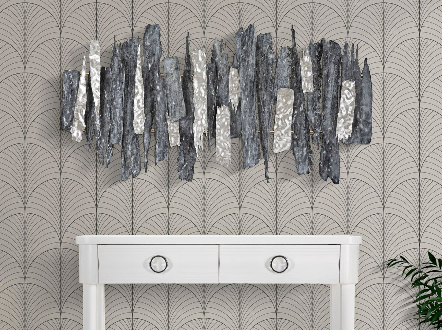 Pannello Decorativo in Ferro Sculpt 3D cm 122,6x6,4x62,9