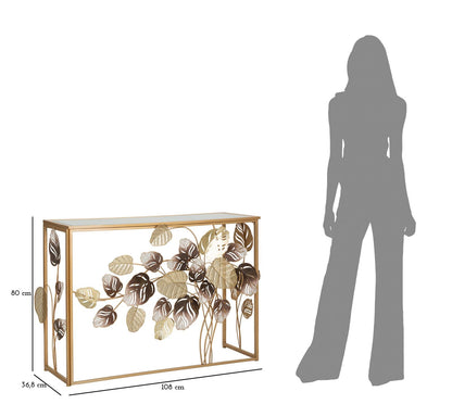 Elegante Konsole Leavy 108x36,8x80 cm