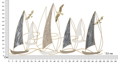 Pannello Decorativo Vela Light 123,8x5,1x69,9 cm