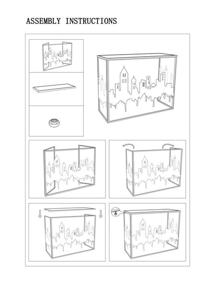 Elegante Konsole City 110x38,5x81 cm
