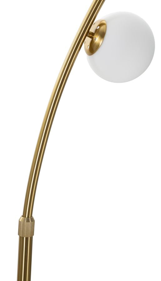 Bogenstehleuchte Glamour mit 6 Leuchten, höhenverstellbar 220-246 cm
