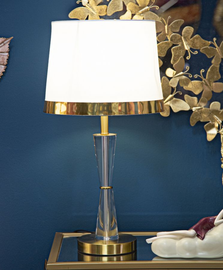 Elegant crystal table lamp cm ø 30x56