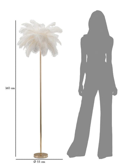 Stehleuchte Eleganza Weiß Ø 55 x 160 cm