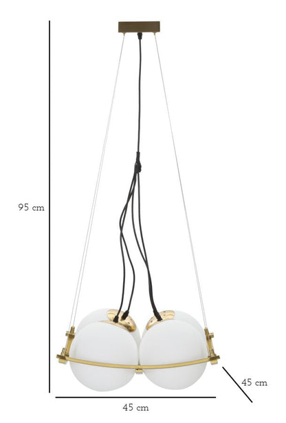 Japanese Square Chandelier 45x45x20 cm