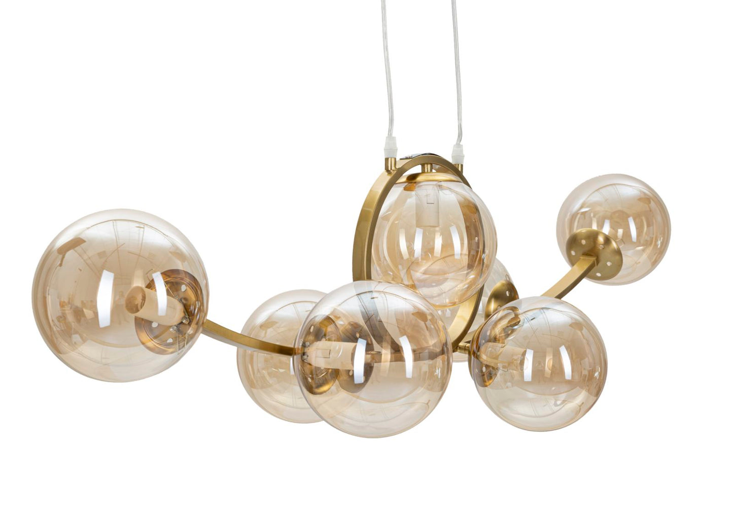 Lampadario Giapponese 7 Luci Design Elegante 115x36x30 cm
