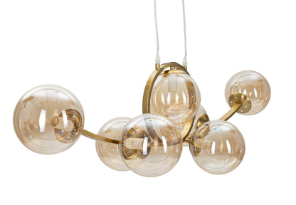 Lampadario Giapponese 7 Luci Design Elegante 115x36x30 cm