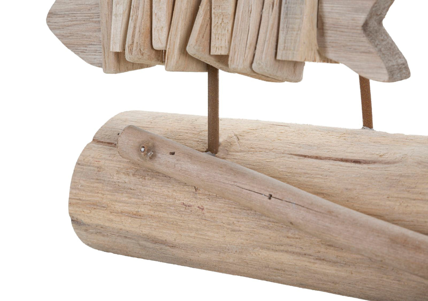 Skulptur Fische Natur 37x10x24 cm