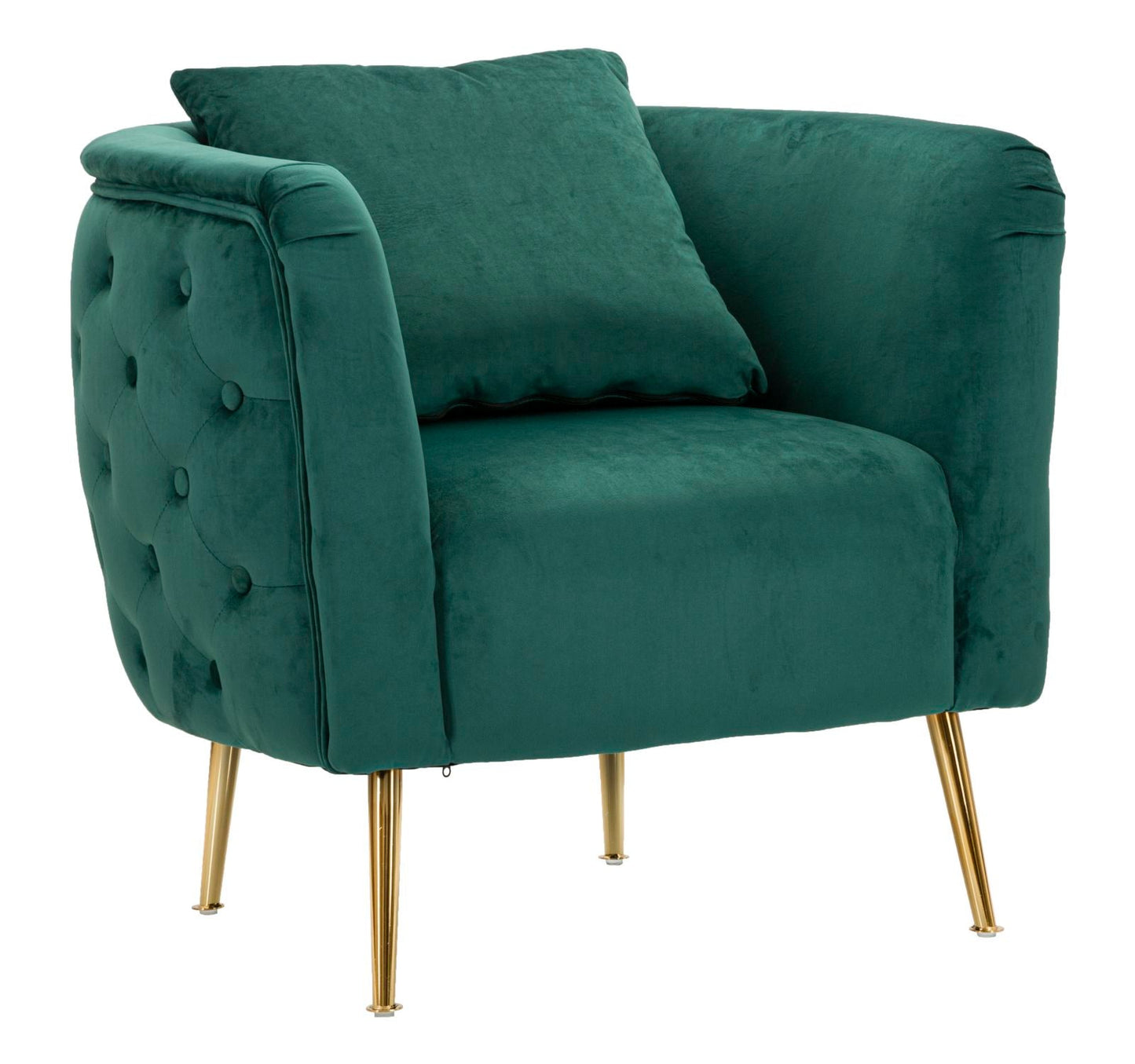 Sessel Bukarest Grün Elegant 76x74x73 cm
