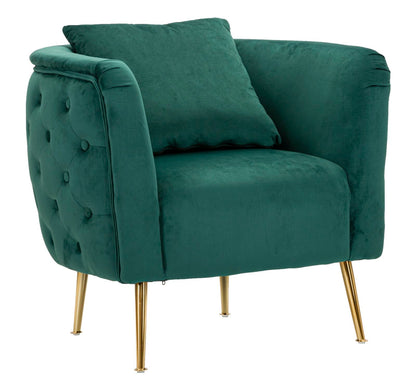 Sessel Bukarest Grün Elegant 76x74x73 cm