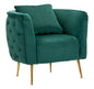 Elegant Bucharest Armchair Green 76x74x73 cm