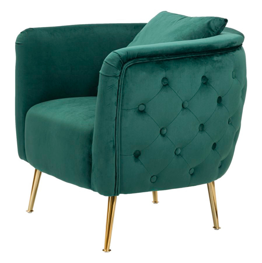 Sessel Bukarest Grün Elegant 76x74x73 cm