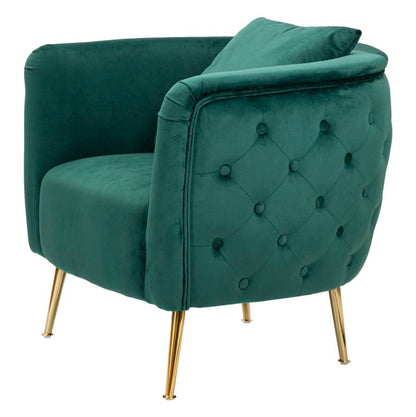 Sessel Bukarest Grün Elegant 76x74x73 cm