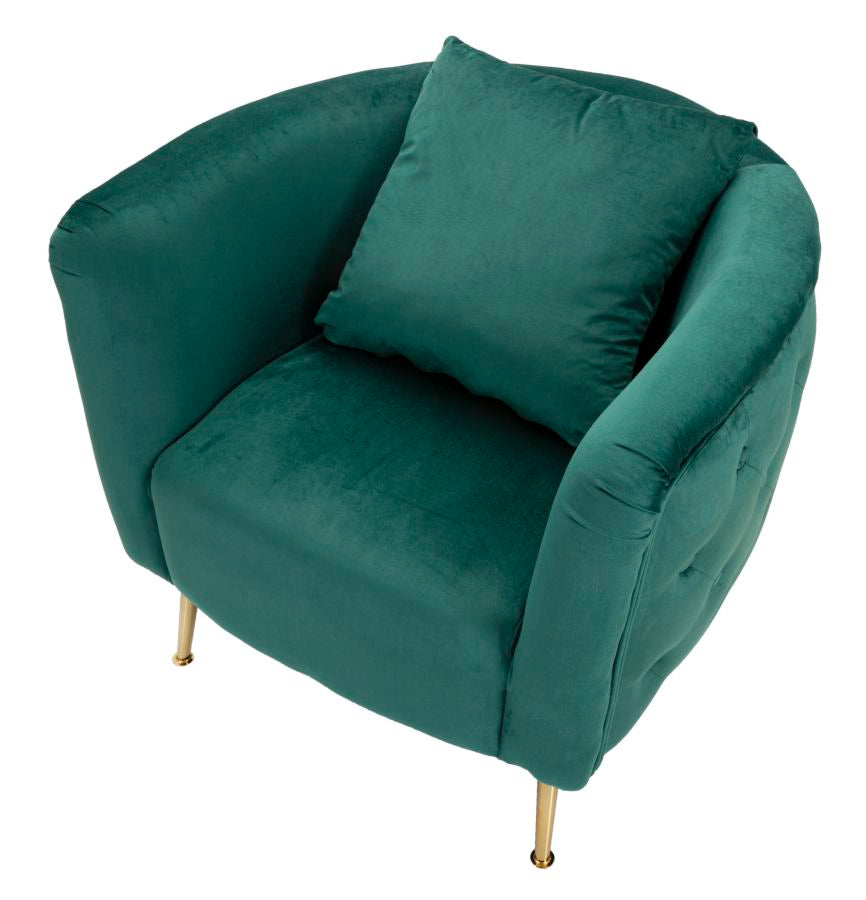 Sessel Bukarest Grün Elegant 76x74x73 cm