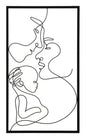 3D Metal Decorative Panel - Family and Love 40x1.3x70 cm