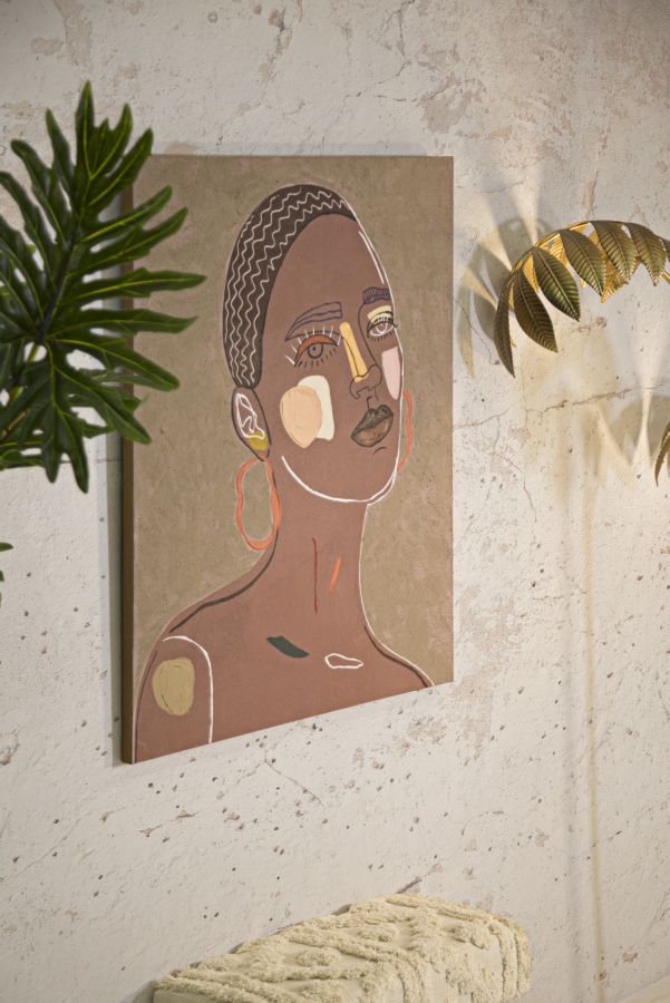Arte Tribale su Tela - Dimensioni 80x2,8x100 cm