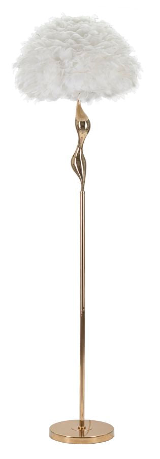 Elegante weiße Stehleuchte cm ø 50x165